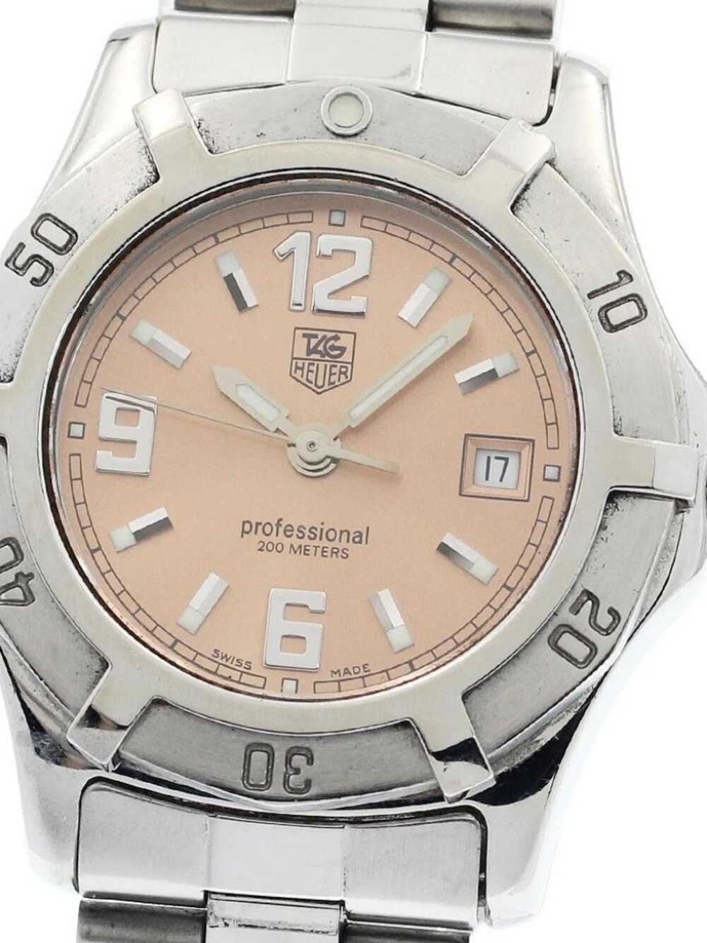 TAG HEUER 2000 Exclusive WN1314 Date pink Dial Quartz Ladies Watch